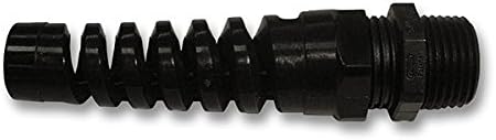 Strain Relief Flex Nut 1/4 Npt Cable Dia Min =0.08 Inch Max =0.20 Inch-4Pack