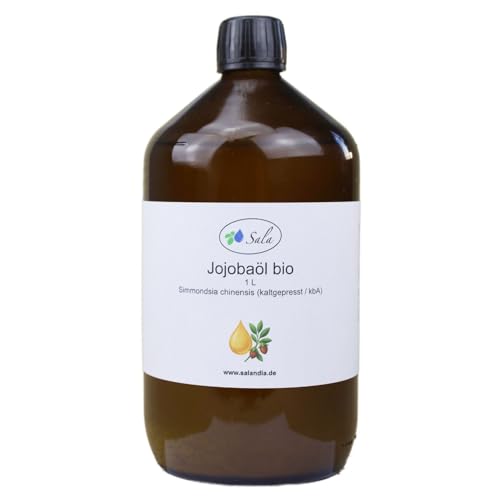 Sala Jojobaöl kaltgepresst BIO kbA 1 L 1000 ml Glasflasche