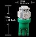 YITAMOTOR 20 X T10 Wedge 5-SMD 5050 Green LED Light bulbs W5W 2825 158 192 168 194