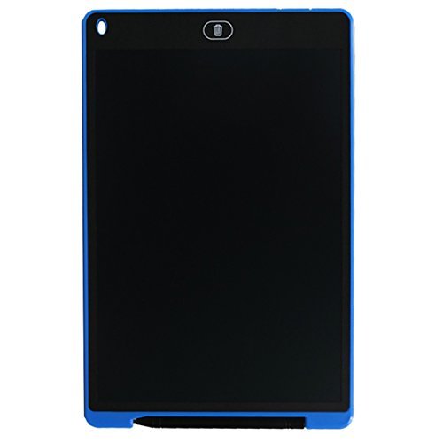 Three BY LCD Writing Tablets 12-Inch Multi-function Mouse Pad Graffiti Painting Whiteboard Bulletin Memo with Stylus for Kids Office Family Message Board-Blue