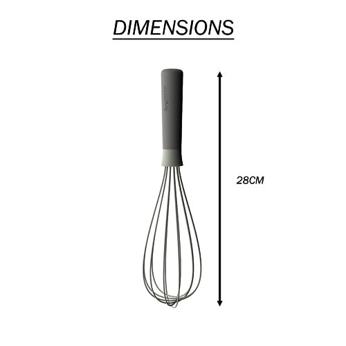 BergHOFF Silicone Handle 11" Stainless Steel Whisk | Made with Eco-Friendly Recycled Plastic | Dishwasher-Safe | Easy to use & Clean | Essential Kitchen Tool 4