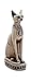 Discoveries Egyptian Imports Bastet Cat Goddess Statue - White - 5.5