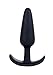 Doc Johnson Mood - Naughty 1 - Silicone Anal Plug - Large - 4.9 in. Long and 1.3 in. Wide - Tapered Base for Comfort Between The Cheeks - Large - Black
