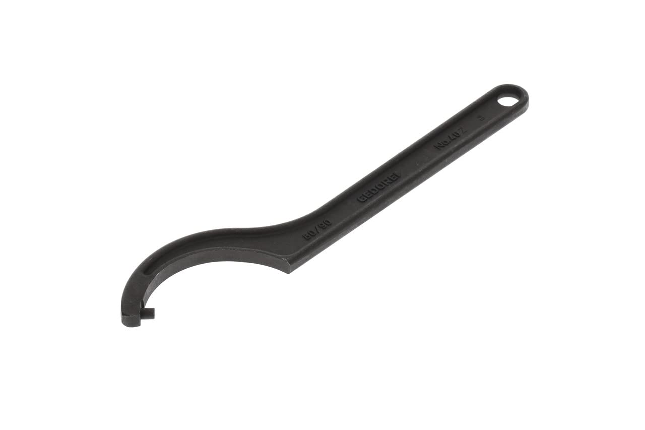 GEDORE Hook spanner with pin, for Capstan nuts, AF 80-90 mm, Tip dia. 8 mm, Ratchet spanner, 40 Z 80-90