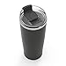 Zak Designs Aberdeen Stainless Steel Double Wall Vacuum Insulated Tumbler with Leak Proof Flip Lid that Locks in Place, and Fits in Most Car Cup Holders (20oz, Charcoal, 18/8, BPA Free)