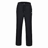 MIER Mens Track Pants Athletic Pants with Pockets for Running, Exercise, Black