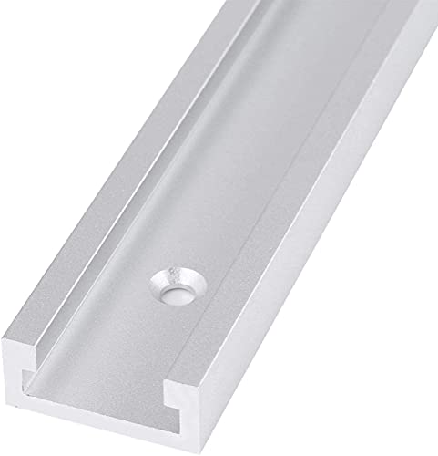 Namvo 2pcs 30 Type 200mm Woodworking Slide Pushing Rail Track Circular Saw, Inverted Table Woodworking Table Slide 6061 Aluminum Alloy,White