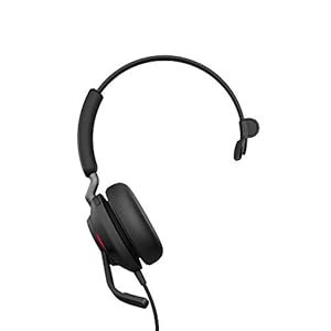 Jabra Evolve2 40 PC Headset – Noise Cancelling UC Certified Mono Headphones With 3-Microphone Call Technology – USB-C…