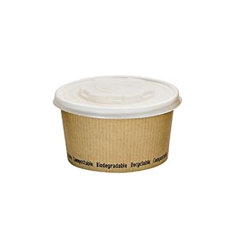 Download Amazon Com Compostable Paper Soup Cup Case Of 25 Packnwood Kraft Brown Soup Bowls 12 Oz 4 5 X 2 5 Pk210plas12 Industrial Scientific