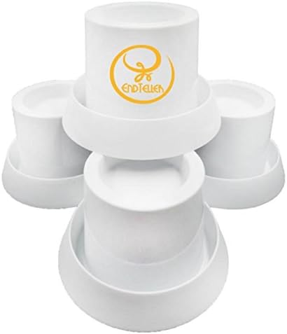 EndTeller Bed Bug Trap - A Set of 4 Interceptor Riser Withstand 3970lbs(each) - No Chemical Eco Friendly Insect Traps Climeup