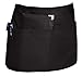Excellent USA Quality Black Bistro Waist Apron Short Cocktail Length Multiple Pockets