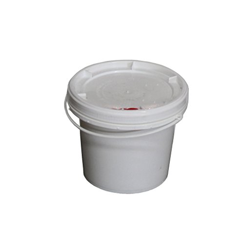 Spill Control 63-3.5GAL White Plastic M & M Pail with Life Latch Original Screw-Top Lid, 3.5 gal, 192 Pallet