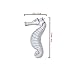 LJY 20 Pieces Resin Pencil Finger Seahorse for Wedding Home Decor and Craft Project (White)