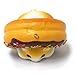 The Sweet Life Series Squishy Soft Kawaii Donuts Bread Bun Squishy Toys Stress Ball, Ball Chain (Pearl White Hamster / Chocolate Iced Plain Donut)