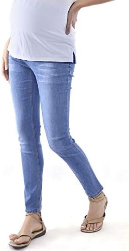 WuhouPro Womens Super Stretch Adjustable Maternity Jeans