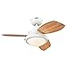 Westinghouse 7247200 Wengue Indoor Ceiling Fan with Light, 30 Inch, White