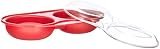 Easy Cook NS606R Microwave Egg Poacher 2 Cup Red view 2