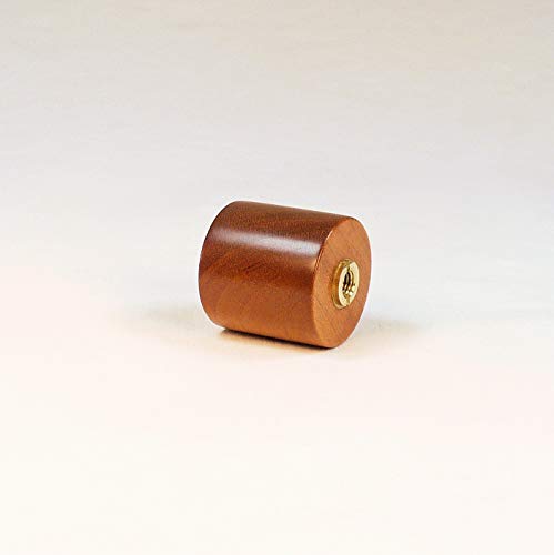 Lamp Finial, Cherry Wood, Drum Pattern 4