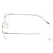 Cyxus Vintage Retro Blue Light Filter Glasses Round Anti Eyestrain Redness Metal Frame (8928T18,Sliver)