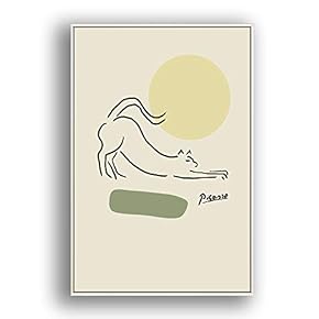 Framed Canvas Wall Art for Living Room, Bedroom Illustration Canvas Prints for Modern Home Decoration Ready to Hang - 16"x24" inches