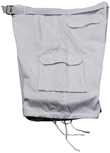 ChoiceApparel Mens Cargo Shorts with Belt (Many Pockets) (48, 404-White) - Thumbnail 2