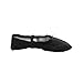 Womens Ladies Canvas Ballet Dance Gymnastics Yoga Shoes Flats Black 39#