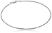 Sterling Silver Diamond Cut Rope Anklet, 9