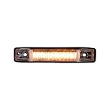Grand General 77651 Amber Thin Line 6-LED Marker and Clearance Sealed Light with Clear Lens