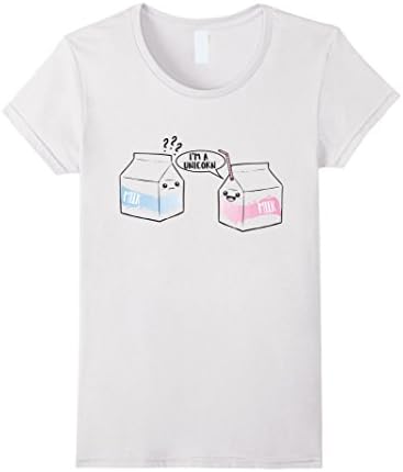 Women's Kawaii Milk Carton T-Shirt - I'm A Unicorn XL White