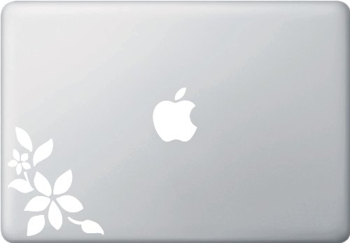 Yadda-Yadda Design Co. Plumeria - Design 1 - MacBook or Laptop Vinyl Decal - Copyright (3.5