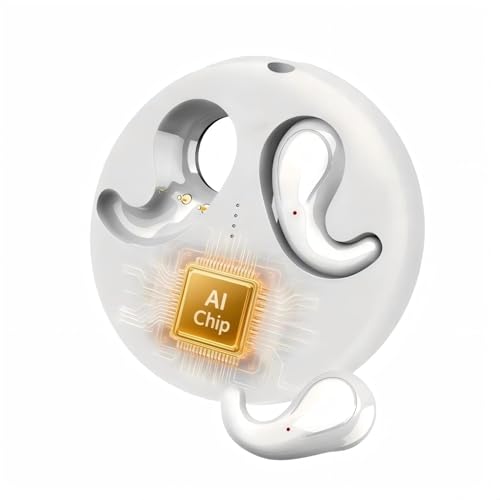 Fones de Ouvido Bluetooth para Dormir de Lado, Sem Fio, Leves e Discretos, para Relaxamento Noturno, Meditação e Podcast (branco)