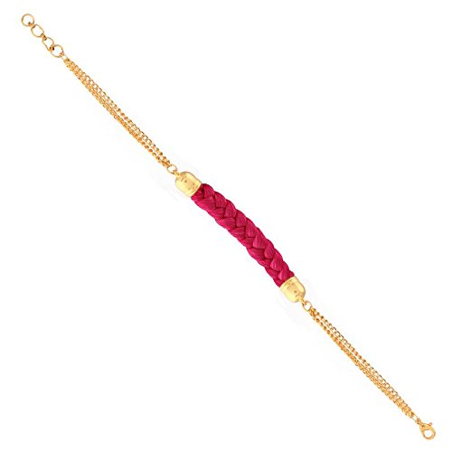 i jewels gold plated bracelet designer rakhi for beloved brother (r624)