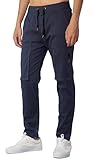 ITALYMORN Slim Fit Joggers Men with Zipper Pockets