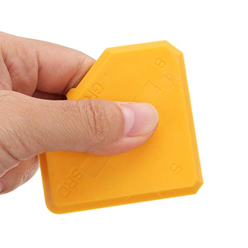 10 Pcs Caulking Tools Kit Corner Angle Glass Scraper Caulk Remover & Caulk Caps Cleaning Set