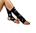 Mighty Grip Black Pole Dancing Ankle Protectors with Tack Strips for Gripping The Pole (1 Pair)