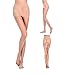 Amoretu Women Sheer Pantyhose Ultra Soft 12D Open Toe Tights Stockings 3 Pairs(Nude,S)