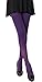 CozyWow Women's 80D Soft Solid Color Semi Opaque Footed Tights High Waist Womens Tights Purple