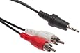 3.5mm Stereo Audio Male to Dual RCA Male - 6 FT - 3.5mm Audio Cable to Rca