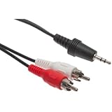 3.5mm Stereo Audio Male to Dual RCA Male - 6 FT - 3.5mm Audio Cable to Rca