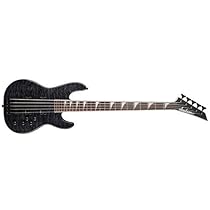 Jackson JS3V Concert Electric Bass Guitar, Basswood with Quilt Maple Top - Transparent Black
