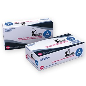 Black Arrow Latex Exam Gloves , Medium, 1000 Gloves, Dynarex 2322