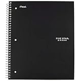 Five Star Spiral Notebook, 1 Subject, Wide Ruled