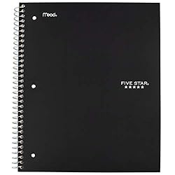 Five Star Spiral Notebook, 1 Subject, Wide Ruled