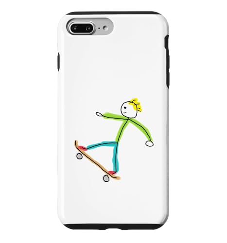 Skateboarding Stickman Case for iPhone 7 Plus/8 Plus