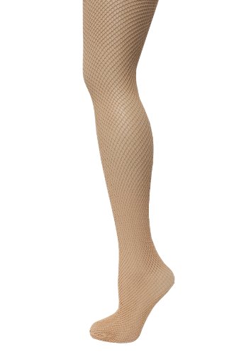 beige fishnet tights