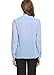 ACEVOG Chiffon Blouses Womens Long Sleeve Collared Work Blouse with Tie Light Blue Medium