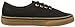 Vans Unisex Authentic Black/Rubber Skate Shoe Mens 7.5, Womens 9