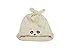 GZMM Baby Cotton Beanie and Bib Set Adjustable Knot Hat 3-12months