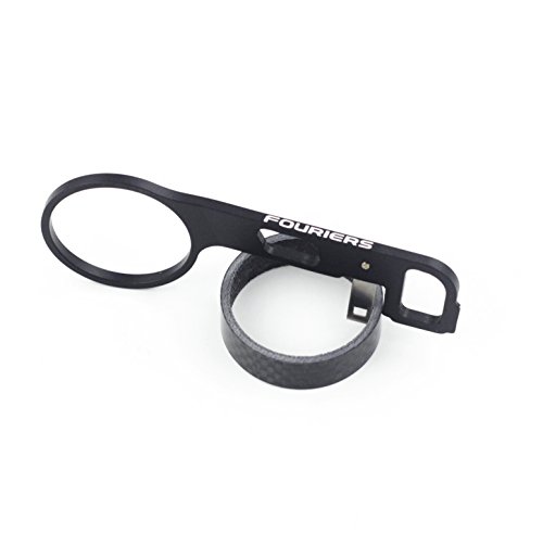 Fouriers Bike Battery Mount 6 17 Degree 55mm SHIMANOR DI2 Junction Adapter For 31.8 Fork (Black, 6)