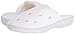 isotoner Women's Terry Slip On Clog Slipper with Memory Foam for Indoor/Outdoor Comfort, White Scalloped, 9.5-10